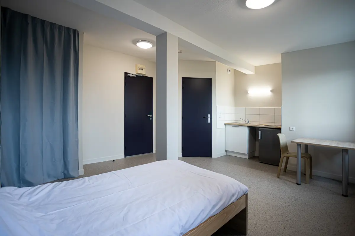 Résidence Habitat Jeunes, Fougères — Nolwenn Kevell, architecte d’intérieur — vue 2